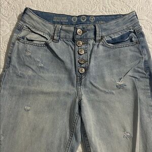 Trendy Light Blue High Rise Women Jeans